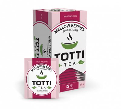 Чай фруктовий TOTTI Tea «Соковиті ягоди», пакетований, 25 шт по 1,5г.