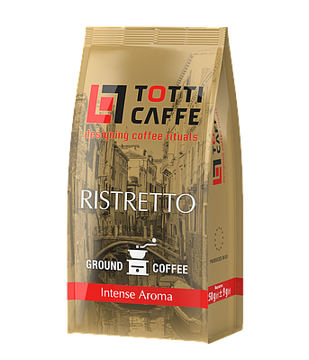Кава мелена TOTTI Caffe Ristretto, пакет 250г