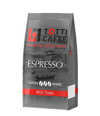 Кава в зернах TOTTI Caffe Espresso, пакет 250г