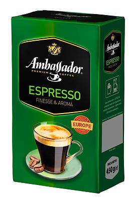 Кава мелена Ambassador Espresso, вак.уп. 450г