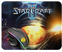 Килимок під мишку StarCraft II (Старкрафт) Якісний Тканинний, прогумований