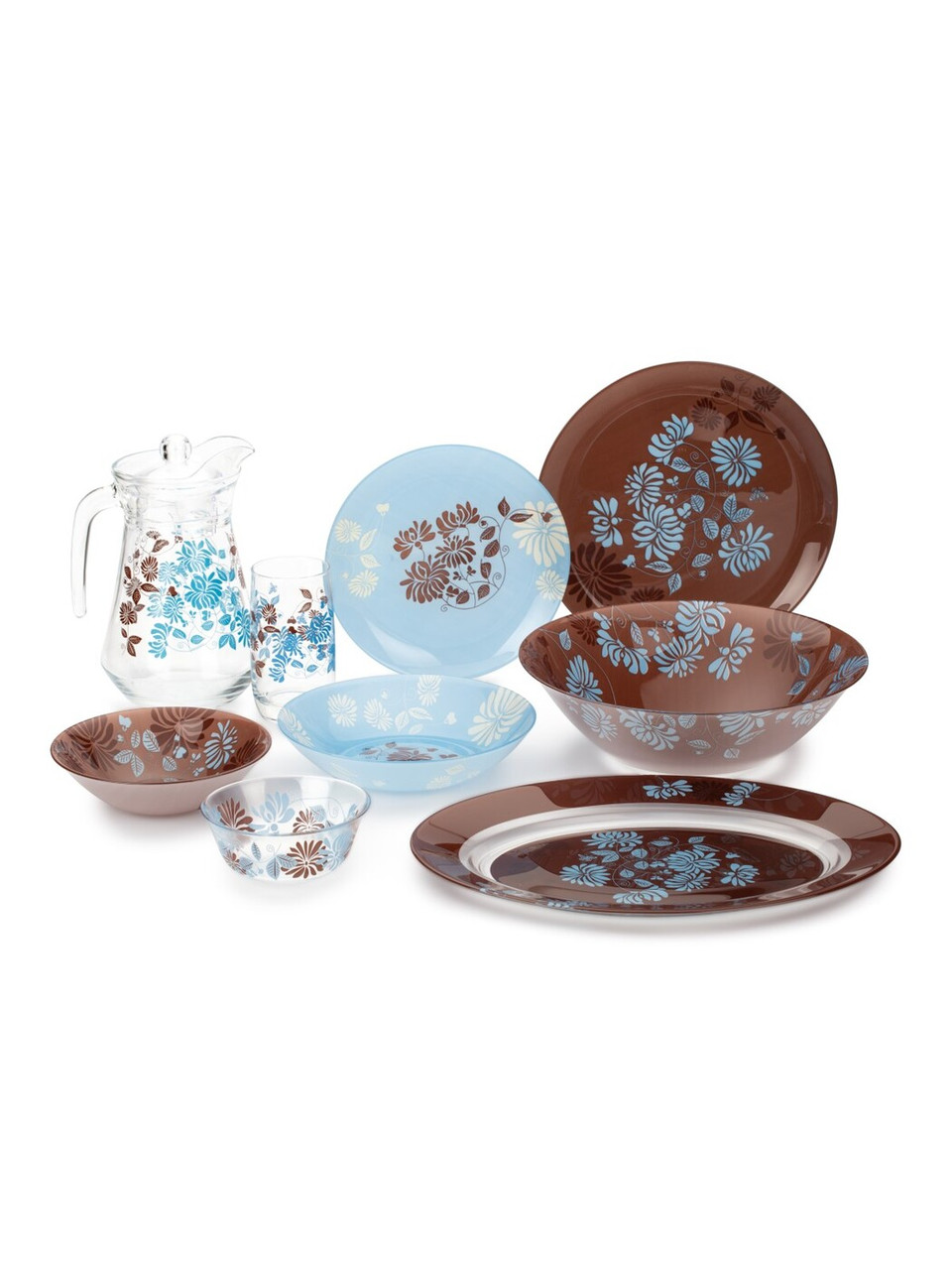 Tamako Brown Сервіз столовий 46 пр. Luminarc N4827