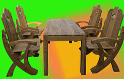 Стіл із кріслами під старовину