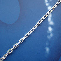 Срібний ланцюжок, 550 мм, 5 грамів, якірне плетіння, фото 3