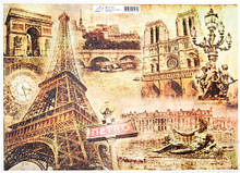 Декупажна карта Париж-1 Art