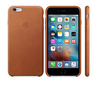 Чехол-накладка Apple Leather Case for iPhone 6S Plus, Saddle Brown (MKXC2) Оригинал