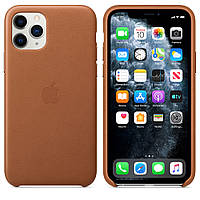 Чехол-накладка Apple Leather Case for iPhone 11 Pro, Saddle Brown (MWYD2)