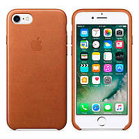 Чехол-накладка Apple Leather Case for iPhone 7/8/SE, Saddle Brown (MMY22) Оригинал