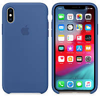 Чехол-накладка Apple Silicone Case for iPhone Xs, Delft Blue (HC)