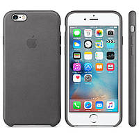 Чехол-накладка Apple Leather Case for iPhone 6S/6, Storm Gray (MM4D2) Оригинал