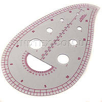 Лекало портновское метрическое 6460 Капля