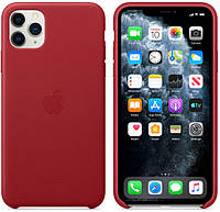 Чехол-накладка Apple Leather Case for iPhone 11 Pro Max, Red (HC)