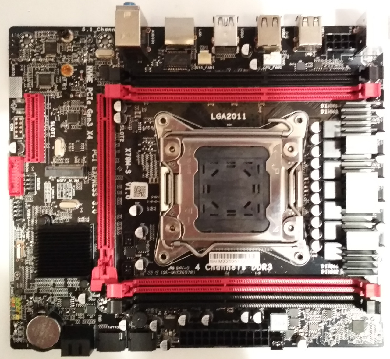 Нова. У наявності. Материнська плата JingSha X79M-S LGA 2011 microATX 4xDDR3 USB3.0 NVMe під Xeon 2689 v1 v2