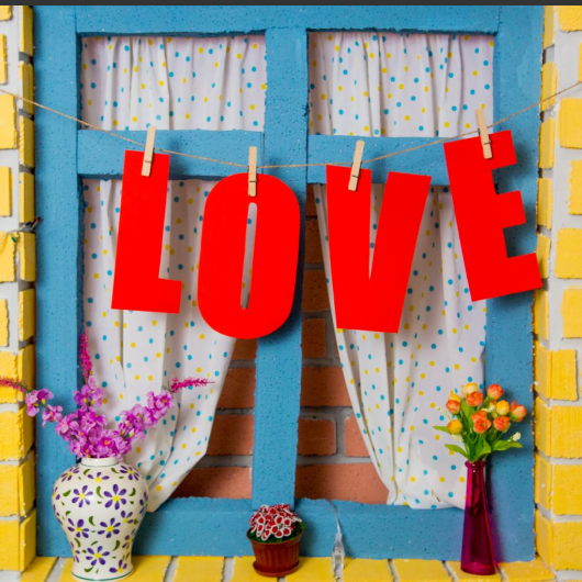 🔥 Вау! Стильна якісна Гірлянда LOVE на прищіпках, для Декору