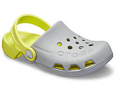 Крокси дитячі сабо Електро оригінал / Crocs Kids' Electro Clog (10400), Сірі 28