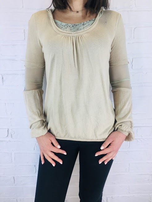 Кофта жіноча Y.M.O. 6613 з капюшоном бежева