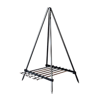 Підставка для шампурів і казанка + 6 шампурів (Тринога)