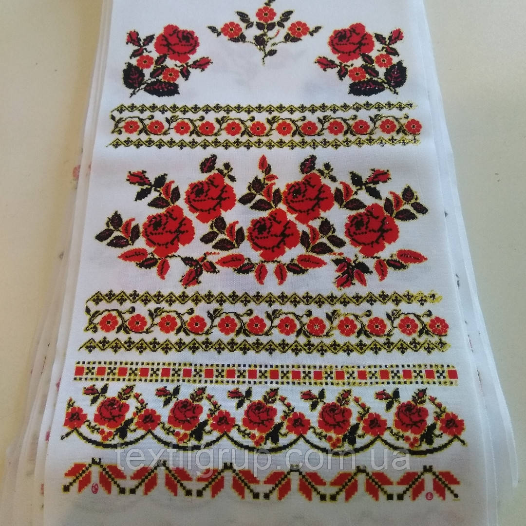 Рушник  габардиновий Орнамент 36*1,50, фото 1