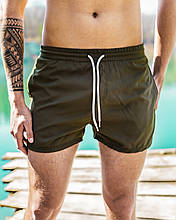 Шорти чоловічі пляжні з сіткою Pool x khaki Плавки шорти чоловічі Плавальні шорти літні