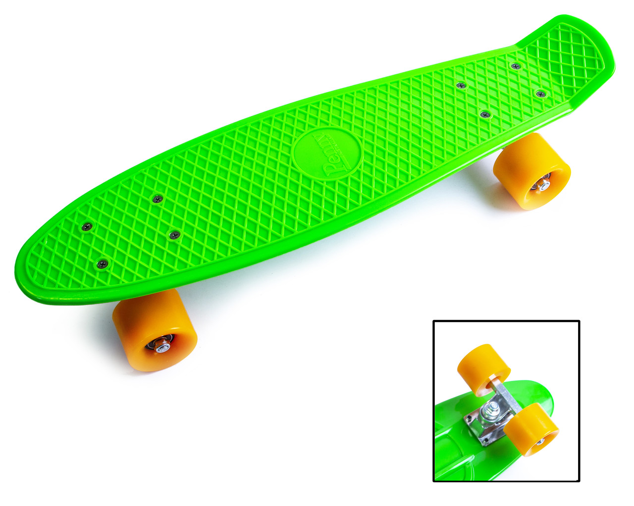 Penny Board Original 22 салатовий із жовтими колесами