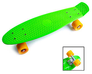 Penny Board Original 22 салатовий із жовтими колесами