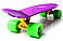Penny Board Original 22 Пенні Борд фіолетовий салатові колеса, фото 7