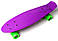 Penny Board Original 22 Пенні Борд фіолетовий салатові колеса, фото 8