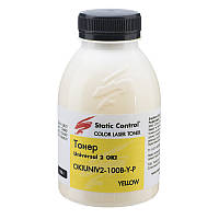 Тонер универсальный OKI 2 (Glossy) 100г yellow (фасованный) Static Control (OKIUNIV2-100B-Y-P)