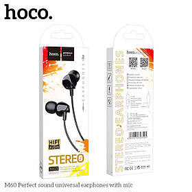 Навушники HOCO з мікрофоном Perfect Sound Універсальний M60