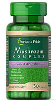 Mushroom Complex with Astragalus Puritan's Pride, 30 капсул