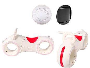 Біговел дитячий TRON GS-0020, білий, Bluetooth, LED-підсвітка