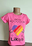 Футболка для дівчинки LIKEE 7-8,8-9,*10-11,, фото 2
