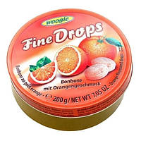 Леденцы Woogie Fine Drops Bonbons mit Orangengeschmack апельсиновые, 200 гр.