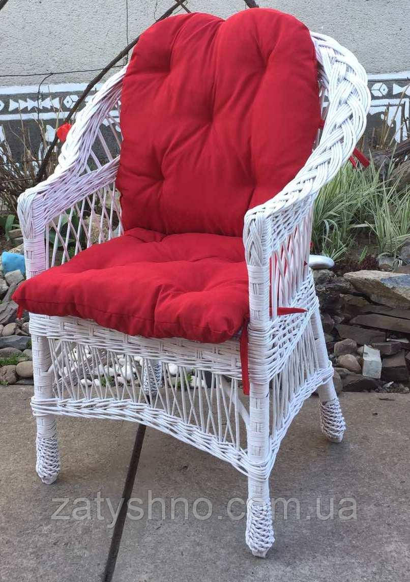 Кресло плетеное белое из лозы - фото 3 - id-p1165941278