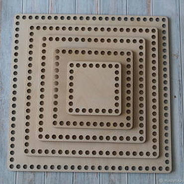 Квадратне денце для в'язання 25 см, товщина 6 мм, фото 2