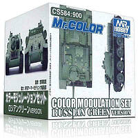 Набір колірної модуляції Російська зелений 4БО. MR. COLOR CS584