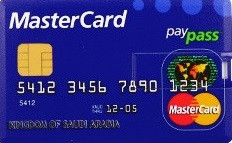 Флешка у вигляді кредитної картки Mastercard синій 16GB