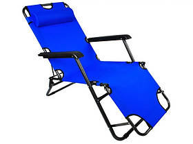 Складной лежак ACRYLIC ZIE синий садовый пляжный дачный