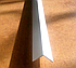 Кутник білий алюмінієвий 30х30х1,5 рівнополочний рівносторонній Білосніжний (фарб), фото 3