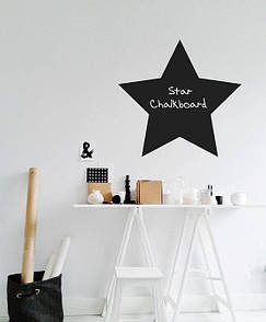 Наклейка для малювання крейдою Шкільна дошка Зірочка (зірка, комета, космос для крейди)