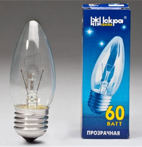 Лампа розжарювання свічка Е27 60Вт ISKRA