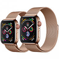 Ремешок STR Milanese Loop Band для Apple Watch iWatch 42 mm Red Gold