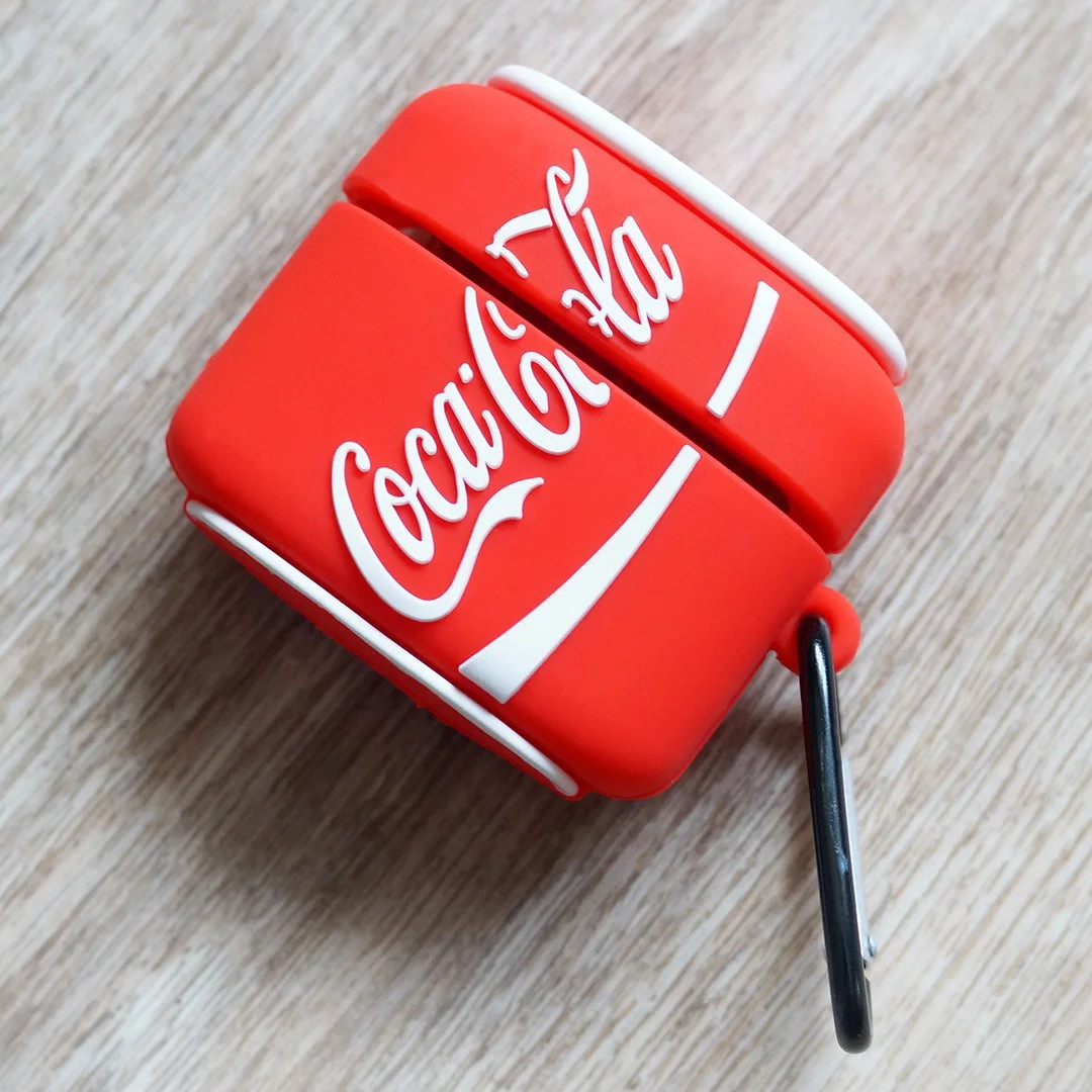 Силіконовий чохол Alitek для навушників Apple AirPods Pro Coca Cola + карабін