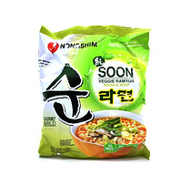 Корейская лапша NongShim Soon Veggie Ramyun быстрого приготовления 112g