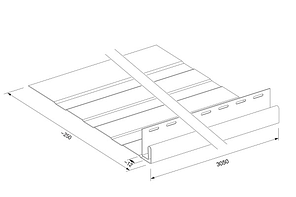 Планка Планка фаска білий System Max-3