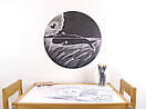 Наклейка для малювання крейдою Шкільна дошка Коло (куля, коло, куля для крейди), фото 2