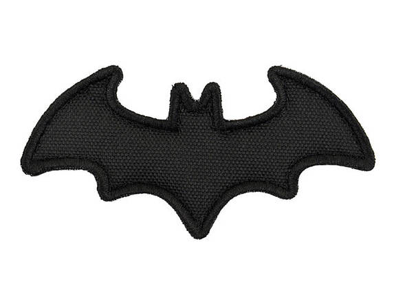 Naszywka BAT PVC - Black [8FIELDS] (для страйкболу), фото 1