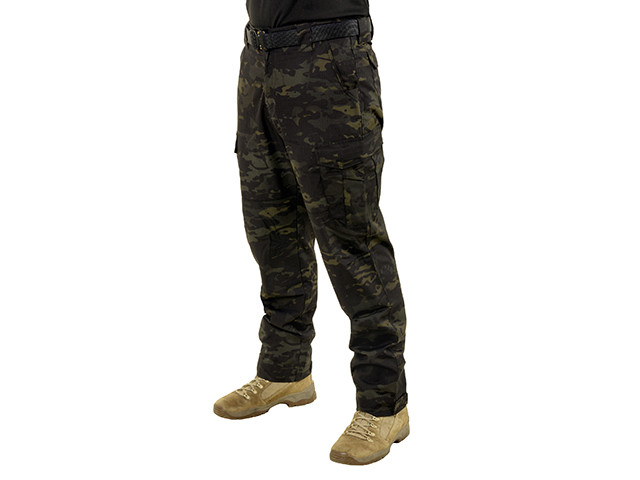 Spodnie Ergonomic Fit Long (32W) - MultiCam Black [EmersonGear] (для страйкболу)
