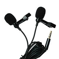 Мікрофон петличний (петличка) Alitek TX-200 Dual з 2 мікрофонами