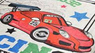 Дитячий килимок, street racing,  Chilai Home, Туреччина 140 х 190 см,
